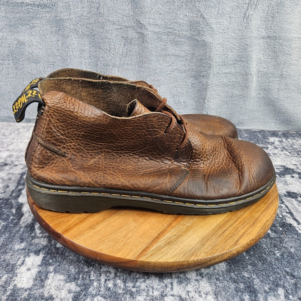Dr Martens Boots Mens 12 Brown Leather Ember Chukka Ankle Lace Up Casual Shoes